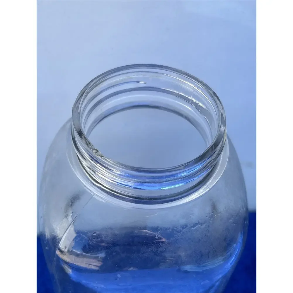 PRESTO SUPREME MASON JAR / Zinc LID - 2 QUART Flawed See Pics